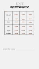 Kadın Tok Dokulu Modal Kumaş Vatkalı Oversize Alt Üst Takım M(40-42) - ekru