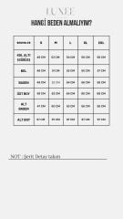 Kadın Modal Kumaş Şerit Detay Premium Kalite Alt Üst Takım S - haki