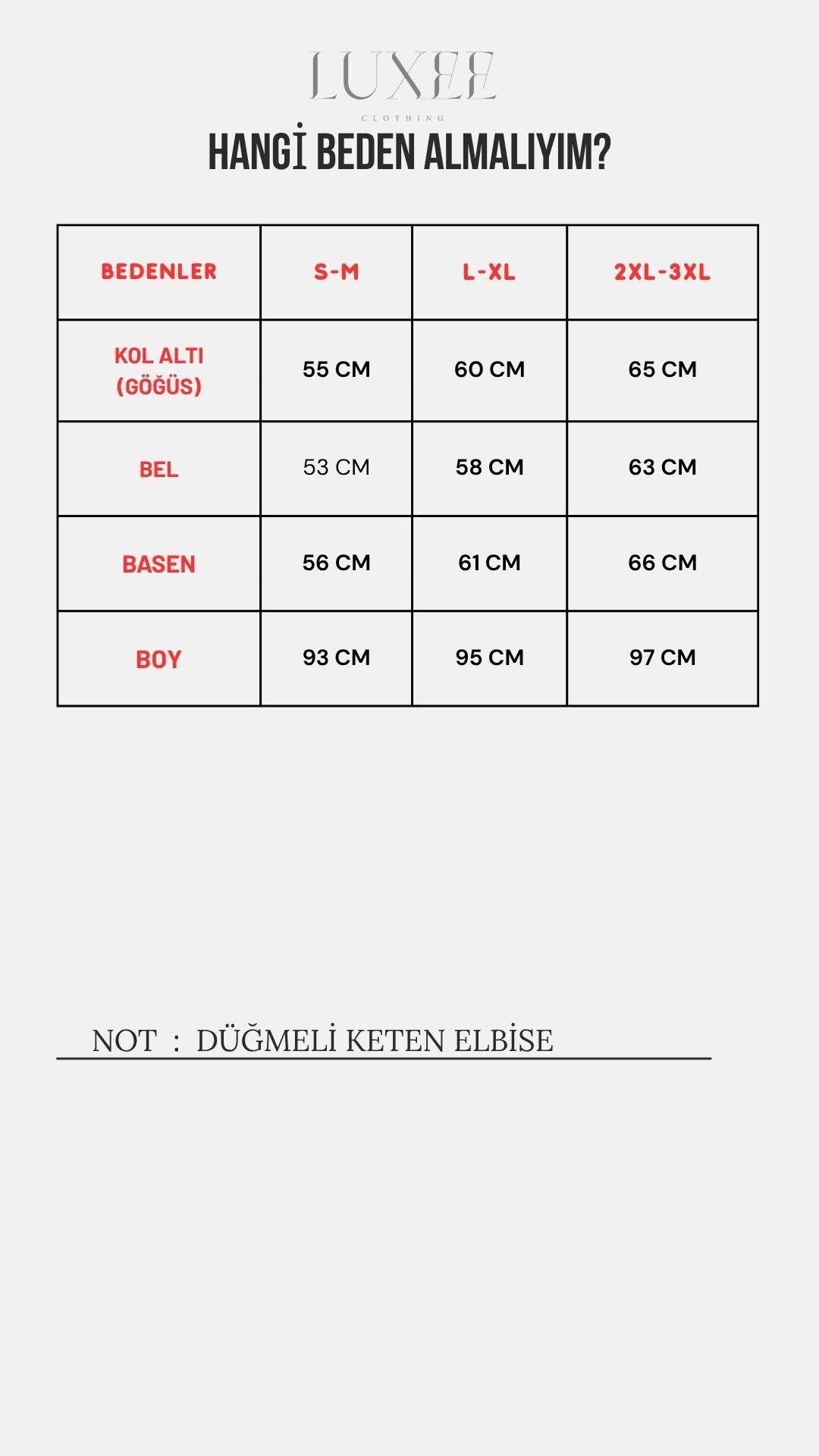Kadın Keten Cep Detay Düğmeli Pileli Elbise