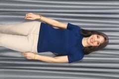 Modal Kumaş Full Licra Yazlık Lacivert T-Shirt