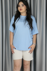 Kadın Modal Kumaş Belden Bağlamalı Full Likralı Şort M - krem