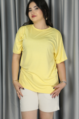 Kadın Modal Kumaş Belden Bağlamalı Full Likralı Şort M - krem