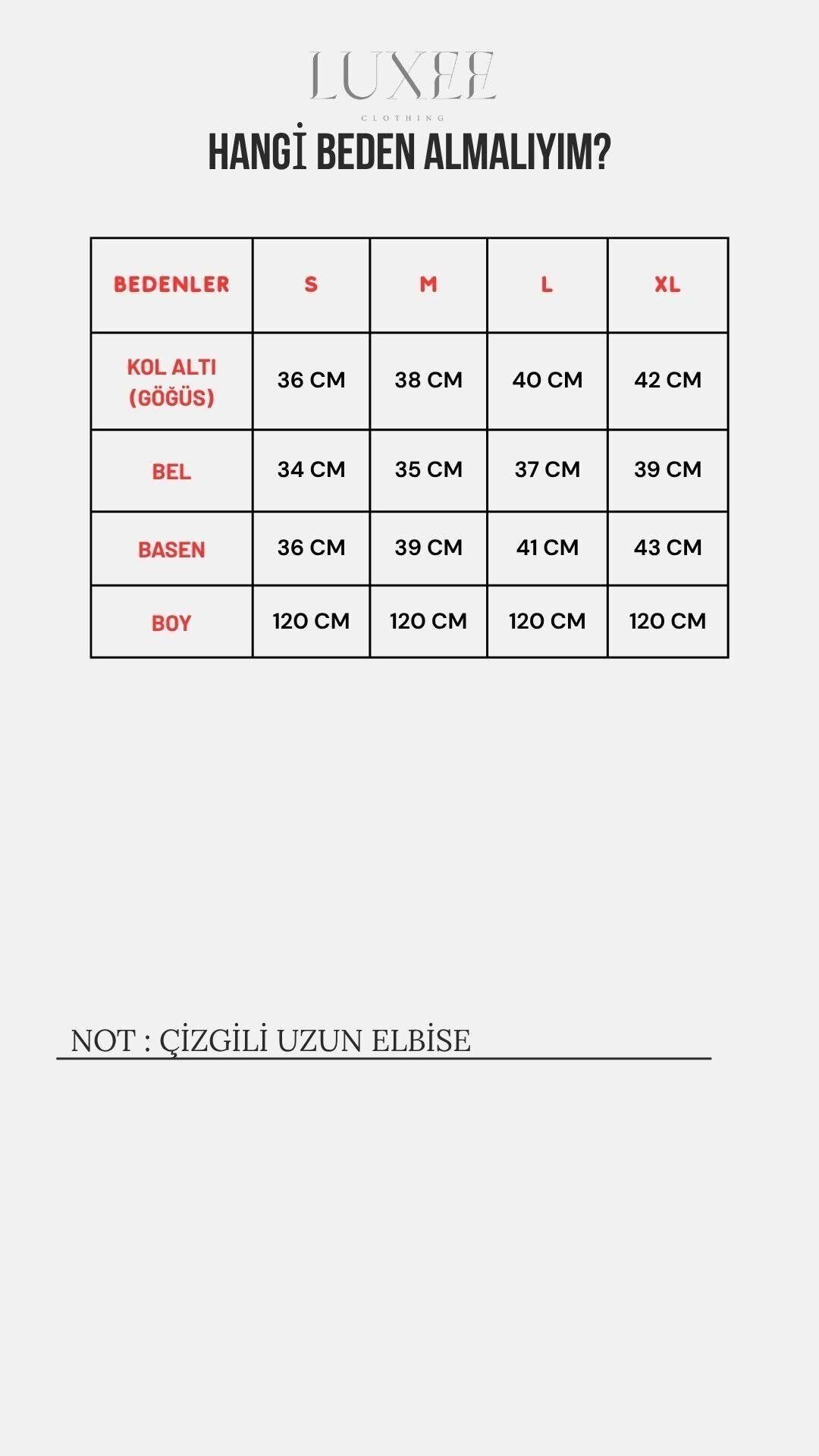Kadın Çizgili Desen Burgu Kumaş Uzun Kollu Elbise S - siyah