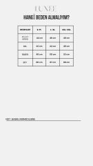 Kadın Uzun Kollu Bisiklet Yaka Kol Ağzı Ve Etek Ucu Baskılı Iki Iplik Elbise S-M