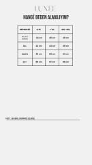 Kadın Uzun Kollu Bisiklet Yaka Kol Ağzı Ve Etek Ucu Baskılı Iki Iplik Elbise 2XL-3XL