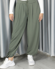 Kadın Modal Kumaş Efsane Siyah Şalvar S - haki