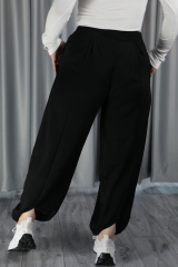 Kadın Modal Kumaş Efsane Siyah Şalvar S - siyah