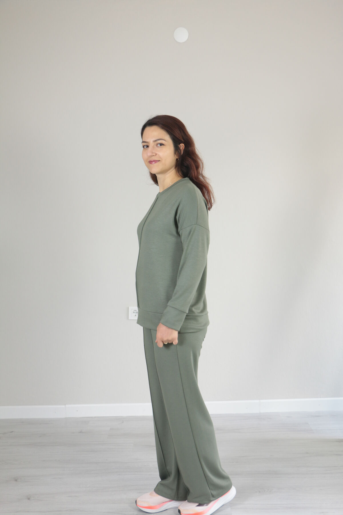 Çıma Detay Basic Modal Alt Üst Takım XL - haki
