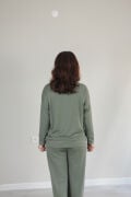 Çıma Detay Basic Modal Alt Üst Takım L - haki
