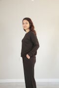 Çıma Detay Basic Modal Alt Üst Takım L - acı kahve