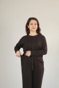 Çıma Detay Basic Modal Alt Üst Takım S - acı kahve