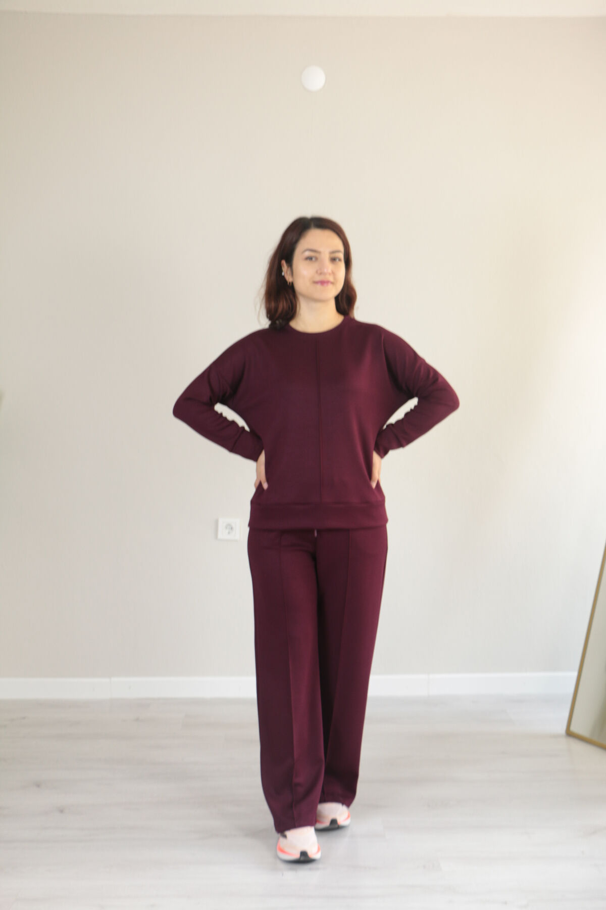 Çıma Detay Basic Modal Alt Üst Takım L - bordo