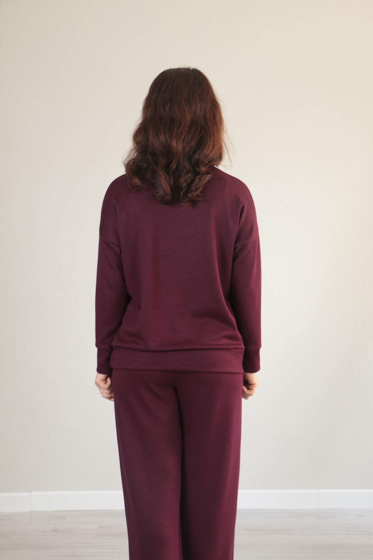 Çıma Detay Basic Modal Alt Üst Takım M - bordo