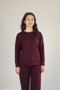 Çıma Detay Basic Modal Alt Üst Takım M - bordo