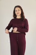 Çıma Detay Basic Modal Alt Üst Takım M - bordo