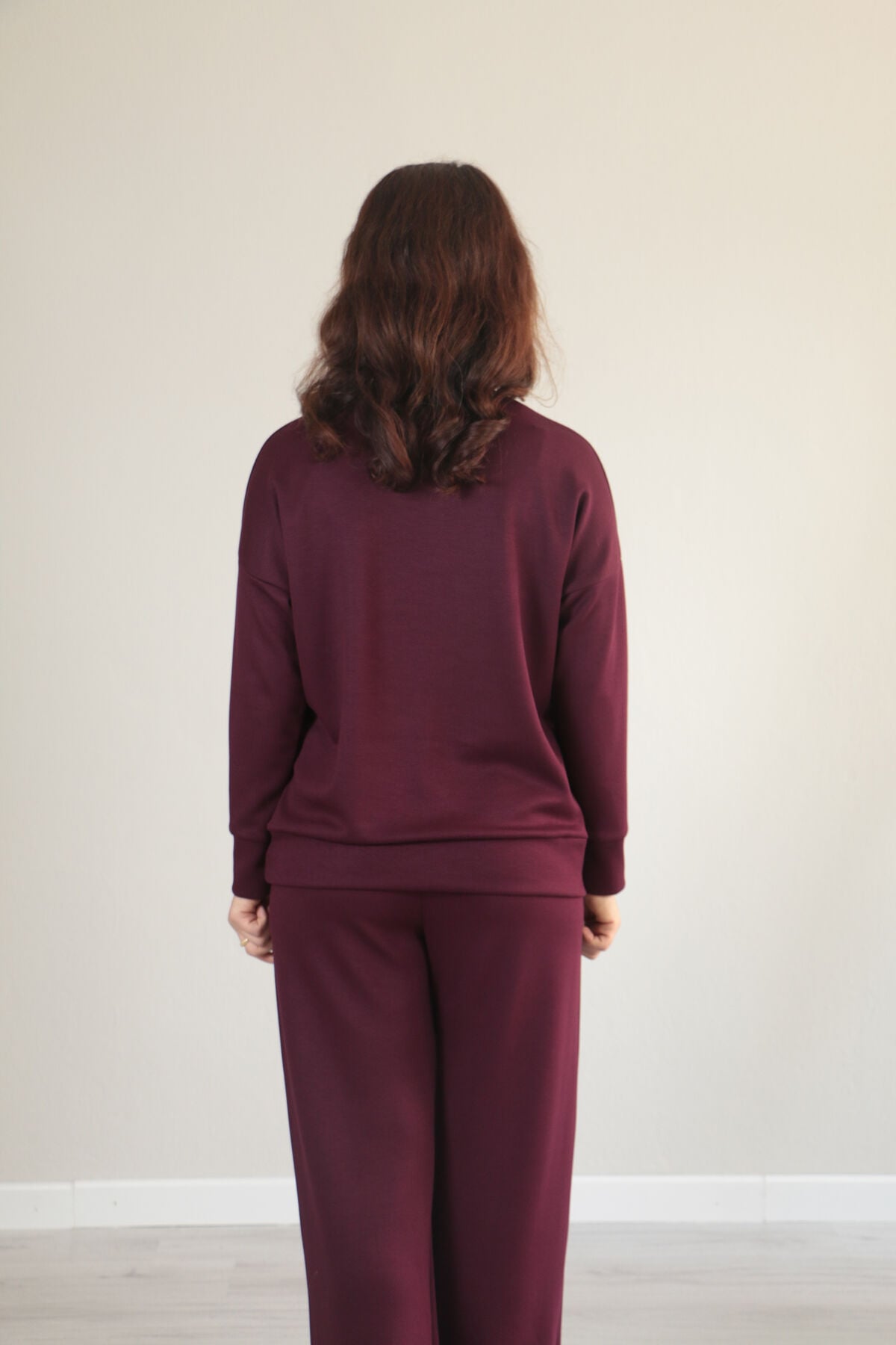 Çıma Detay Basic Modal Alt Üst Takım S - bordo