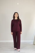 Çıma Detay Basic Modal Alt Üst Takım S - bordo