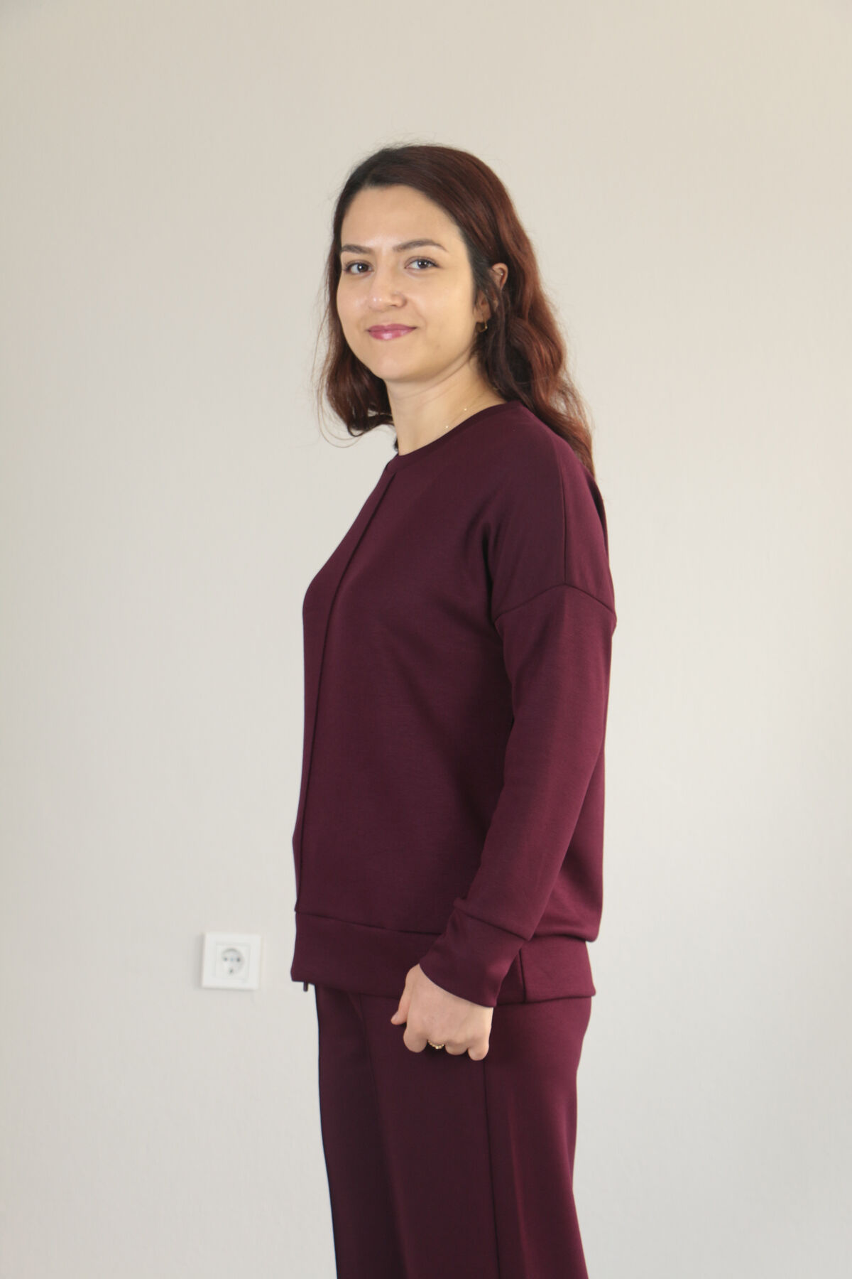Çıma Detay Basic Modal Alt Üst Takım S - bordo