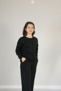 Çıma Detay Basic Modal Alt Üst Takım XL - siyah