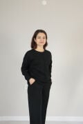 Çıma Detay Basic Modal Alt Üst Takım L - siyah