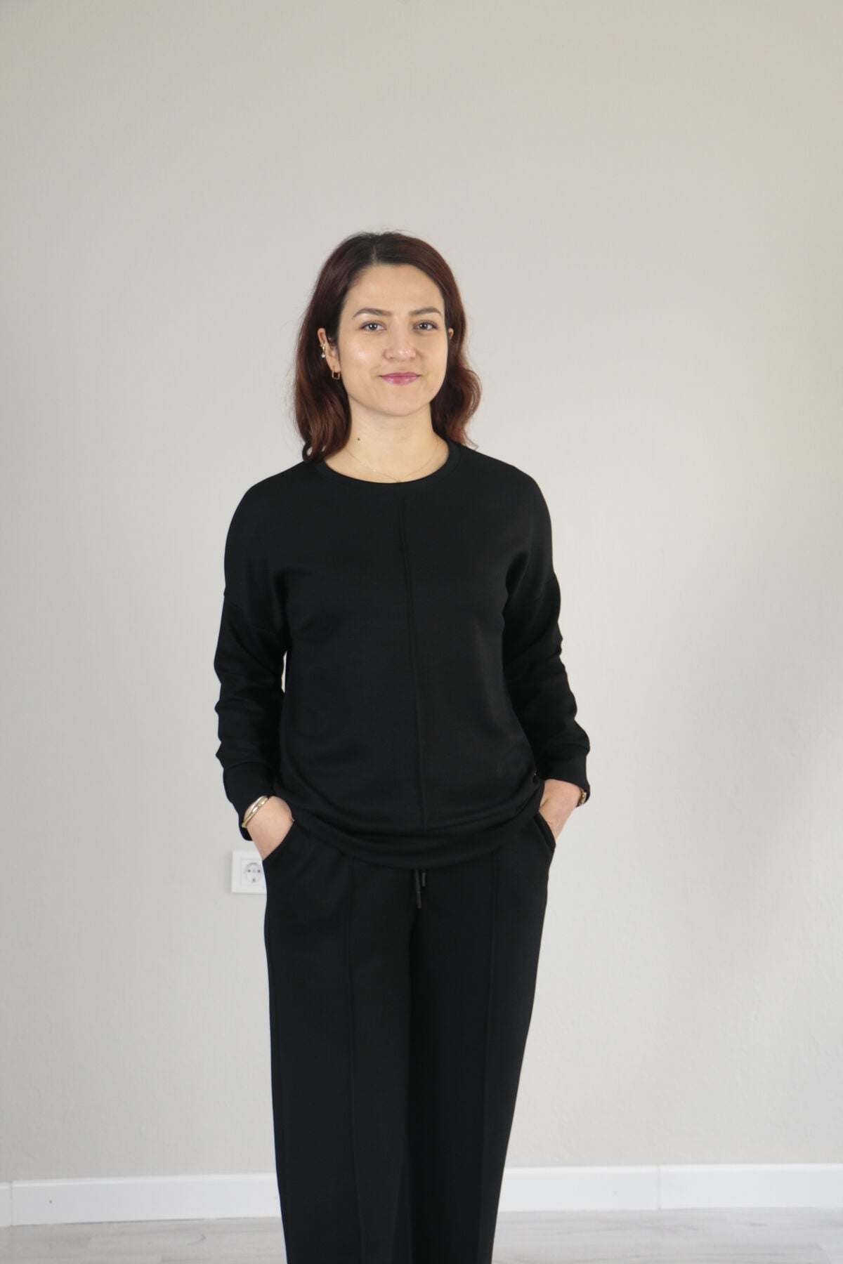 Çıma Detay Basic Modal Alt Üst Takım M - siyah