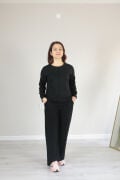 Çıma Detay Basic Modal Alt Üst Takım S - siyah