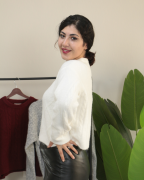 Premium Bisiklet Yaka Yumuşak Dokulu Örgü Desenli Triko Kazak Standart - ekru