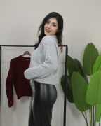 Premium Bisiklet Yaka Yumuşak Dokulu Örgü Desenli Triko Kazak Standart - gri