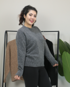 Premium Bisiklet Yaka Yumuşak Dokulu Triko Standart - antrasit