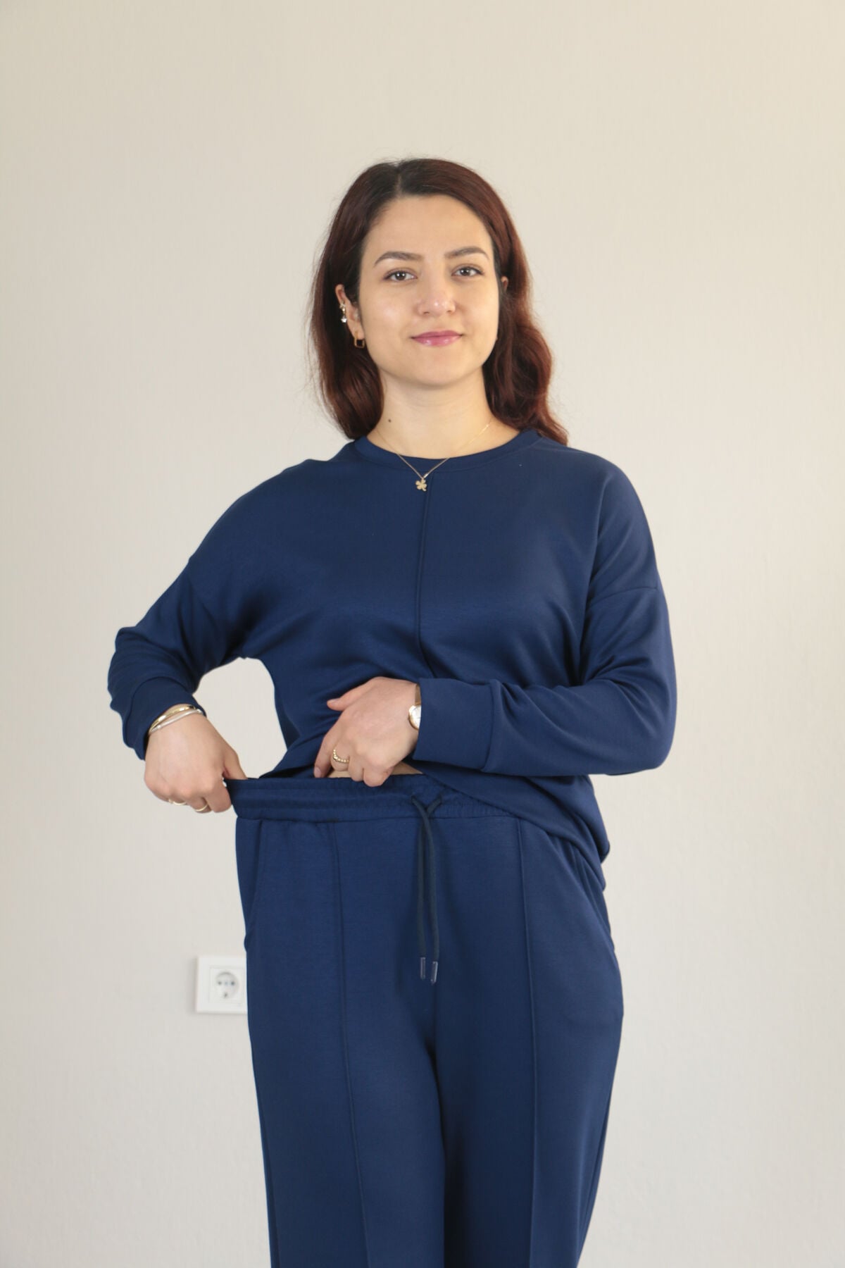 Çıma Detay Basic Modal Alt Üst Takım S - lacivert
