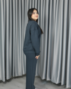 Yumuşak Dokulu Modal Kumaş Pantolonu Çımalı Alt Üst Takım S - füme