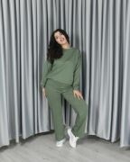 Yumuşak Dokulu Modal Kumaş Pantolonu Çımalı Alt Üst Takım S - haki