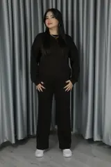 Kadın Yumuşak Dokulu Modal Kumaş Pantolonu Çımalı Basic Alt Üst Takım S - acı kahve