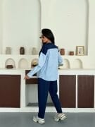 Gömlek Garnili Modal Alt Üst Takım lacivert - XL