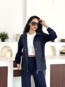 Paraşüt Ve Modal Kumaş Tasarım Takım XL - lacivert