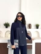 Paraşüt Ve Modal Kumaş Tasarım Takım XL - lacivert