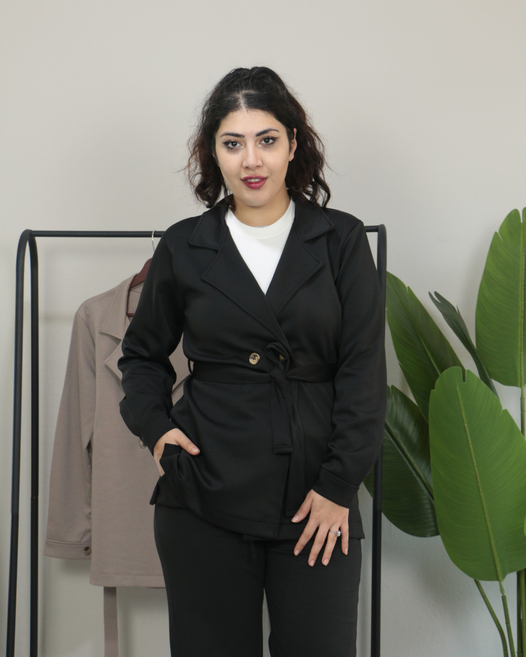 Premium Modal Kumaş Yumuşacık Dokulu Alt Üst Takım 44 - siyah