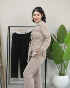 Premium Modal Kumaş Yumuşacık Dokulu Alt Üst Takım 44 - bej