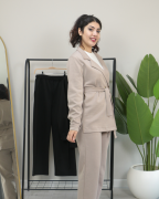 Premium Modal Kumaş Yumuşacık Dokulu Alt Üst Takım 40 - bej