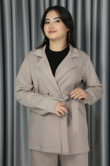 Premium Modal Kumaş Yumuşacık Dokulu Alt Üst Takım 38 - bej