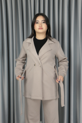 Premium Modal Kumaş Yumuşacık Dokulu Alt Üst Takım 38 - bej