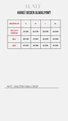 %100 Pamuk Halter Yaka Kaşkorse Crop Body XL - pembe