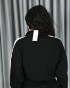 OYS Yarım Fermuarlı Bel Büzgülü Modal Alt Üst Takım XL - siyah