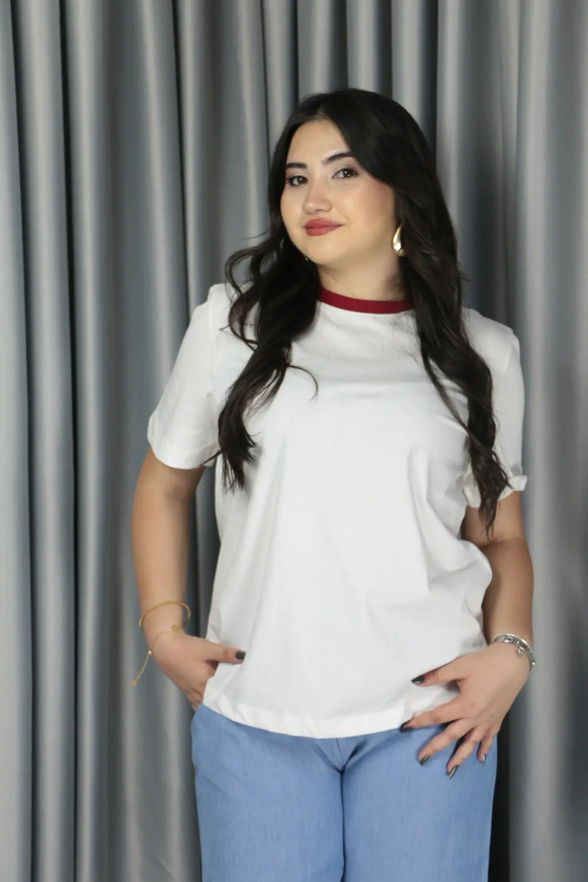 Premium Seri Tshirt M - beyaz