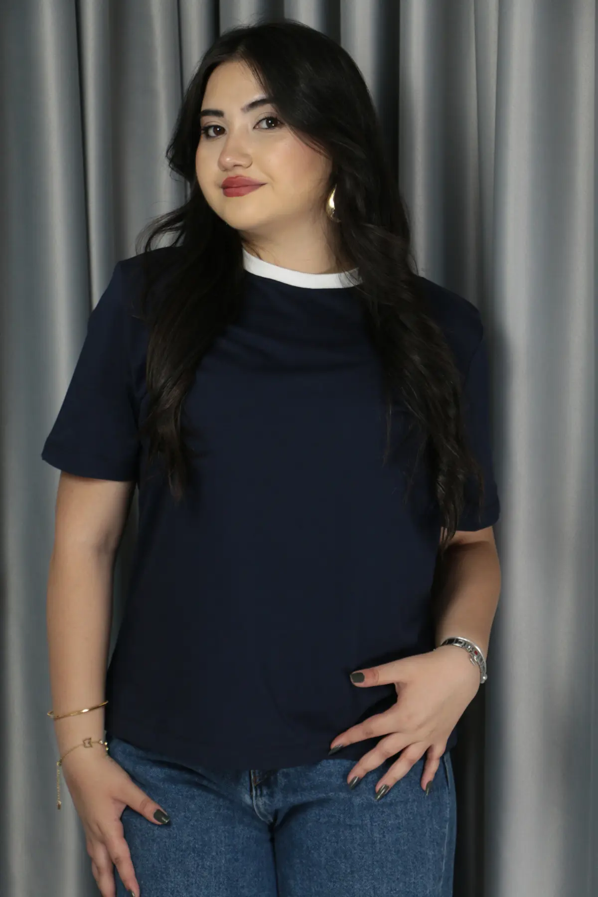 Premium Seri Tshirt S - lacivert